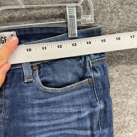 Paige Jeans Women 28 Plus Blue Denim Medium Wash Verdugo Ankle Mid Rise Cut Off - Picture 3 of 9